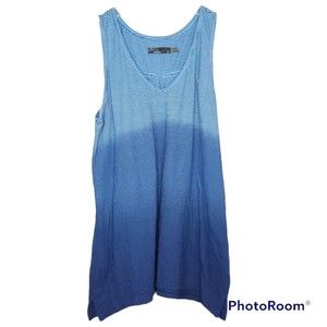 prAna Woman’s Striped Ombré Blue Casual Tank Top Size Medium